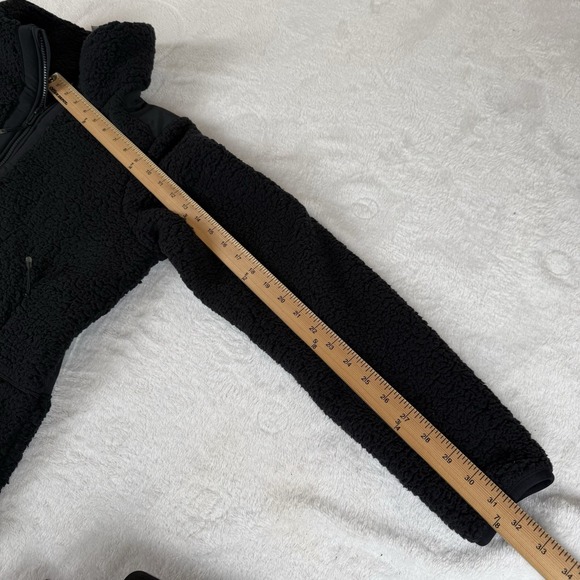 Under Armour Legacy Sherpa Swacket Coat Fleece Full Zip Women's Large Black NWT - Picture 8 of 10